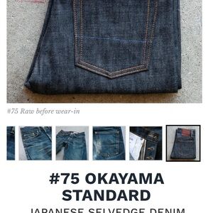 Gustin Men Okayama Standard #75 Selvedge Jeans